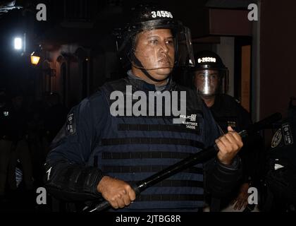 San Juan, Puerto Rico. 27th Aug, 2022. San Juan SWAT near La Fortaleza on August 27, 2022 in San Juan, Puerto Rico. (Photo by Collin Mayfield/Sipa USA) Credit: Sipa USA/Alamy Live News Stock Photo