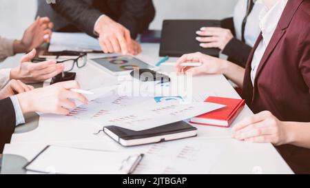business team communication female manager meeting Stock Photo