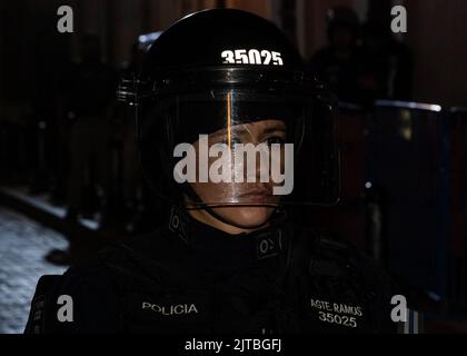 San Juan, Puerto Rico. 27th Aug, 2022. San Juan SWAT near La Fortaleza on August 27, 2022 in San Juan, Puerto Rico. (Photo by Collin Mayfield/Sipa USA) Credit: Sipa USA/Alamy Live News Stock Photo