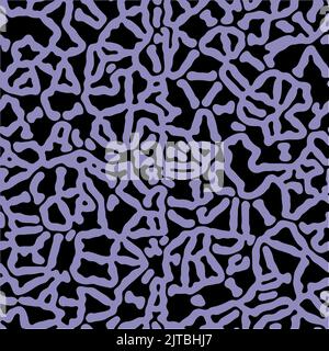 Vector seamless pattern. Abstract organic stylish texture with smooth natural maze. Repeating coral and brain shape tileable background. Stock Vector