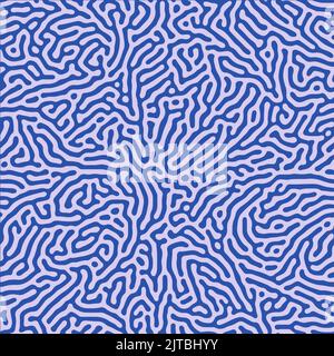 Vector seamless pattern. Abstract organic stylish texture with smooth natural maze. Repeating coral and brain shape tileable background. Stock Vector