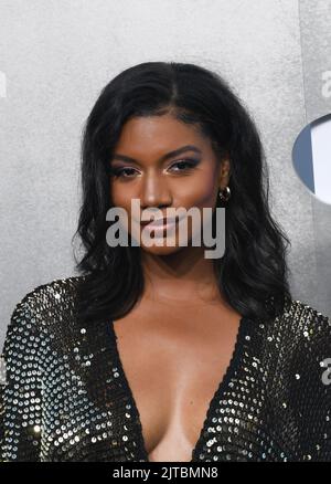 Taylor Rooks attends the 2022 MTV VMAs at Prudential Center on August