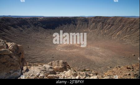 Meteor Crater / Barringer Crater - Winslow - Arizona Stock Photo