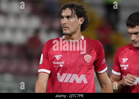 Gregorio Luperini during the Serie C match between Palermo FC and Bari, at  the Renzo Barbera stadium in Palermo. The Palermo players played with the  commemorative shirt of centenary of Club. Italy