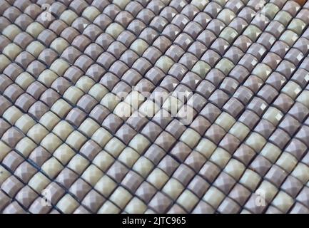 Close-up, colorful texture square diamond embroidery bright Stock Photo