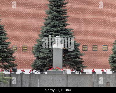 Grave of Soviet dictator Josef Stalin at Red Square in Moscow, Russia Stock Photo