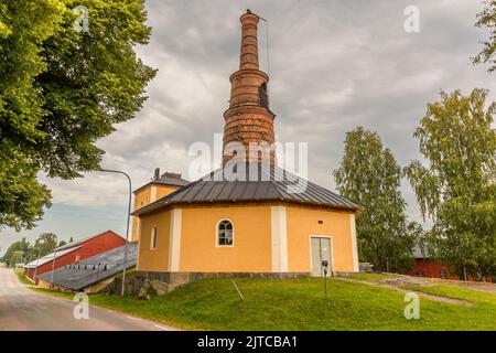 The old factory in Breven Bruk is now a museum, Örebro kommun, Sweden Stock Photo
