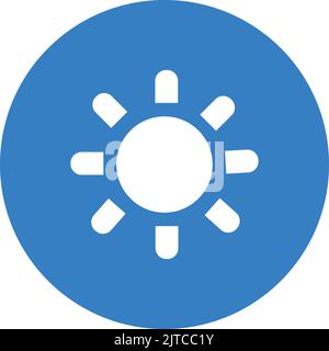 Sunny weather icon. Concept of weather forescasting. Stock Vector