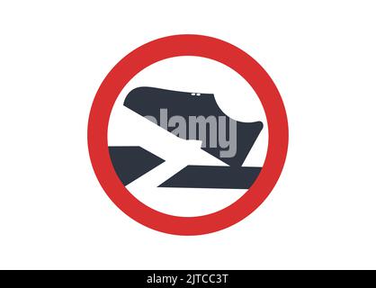 Step carefully onto the escalator icon vector. Stock Vector