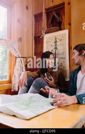 A couple enjoys their vacation Stock Photo