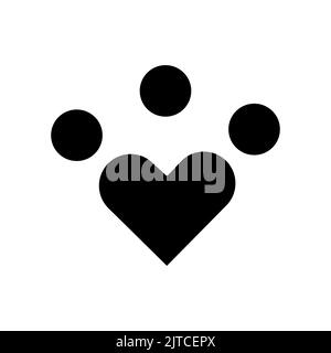 People icon with heart. icon related to diversity, togetherness. Glyph icon style, solid. Simple design editable Stock Vector