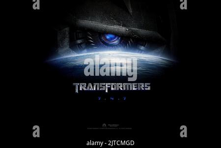 MOVIE POSTER, TRANSFORMERS, 2007 Stock Photo