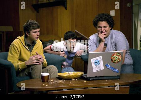 MICHAEL CERA, CHRISTOPHER MINTZ-PLASSE, JONAH HILL, SUPERBAD, 2007 Stock Photo