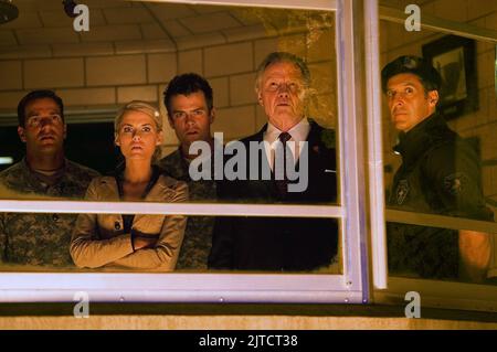 RACHAEL TAYLOR, JOSH DUHAMEL, JON VOIGHT, JOHN TURTURRO, TRANSFORMERS, 2007 Stock Photo