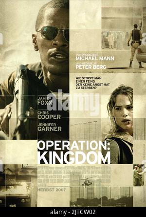JAMIE FOXX, JENNIFER GARNER POSTER, THE KINGDOM, 2007 Stock Photo - Alamy