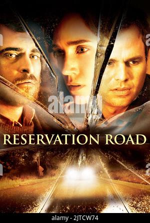 JOAQUIN PHOENIX, JENNIFER CONNELLY, MARK RUFFALO POSTER, RESERVATION ROAD, 2007 Stock Photo