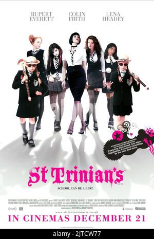 HOLLY MACKIE, LILY COLE, PALOMA FAITH, GEMMA ARTERTON, TALULAH RILEY, AMARA KARAN, CLOE MACKIE POSTER, ST. TRINIAN'S, 2007 Stock Photo