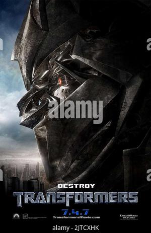 MOVIE POSTER, TRANSFORMERS, 2007 Stock Photo