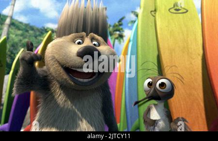 REGGIE, MIKEY, SURF'S UP, 2007 Stock Photo