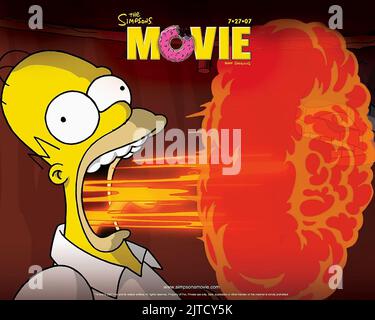 HOMER SIMPSON, THE SIMPSONS MOVIE, 2007 Stock Photo