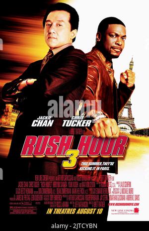 JACKIE CHAN, CHRIS TUCKER POSTER, RUSH HOUR 3, 2007 Stock Photo