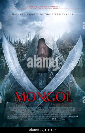 TADANOBU ASANO POSTER, MONGOL: THE RISE OF GENGHIS KHAN, 2007 Stock Photo