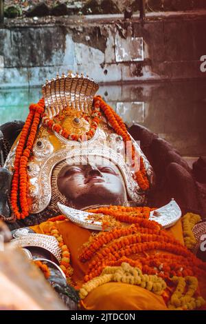 Hyderabadindia-january 1statue Hindu God Vishnu Sleeping Stock Photo  785051161 | Shutterstock