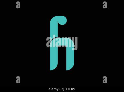 RH Initial Monogram Letter rh Logo Design Vector Template rh Letter Fashion Logo Design Stock Vector