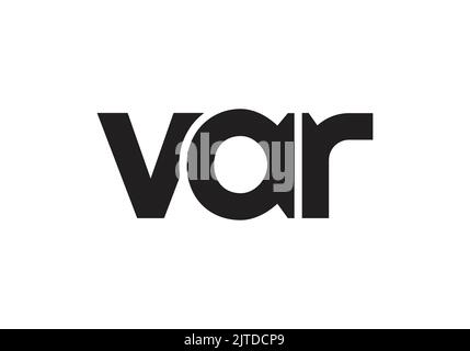 Initial Monogram Letter VAR Logo Design Vector Template var Letter Logo Design Stock Vector