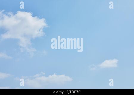 Blue sky texture with white clouds for background Stock Photo