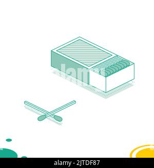 Box of matches line art Stock Vector Image & Art - Alamy