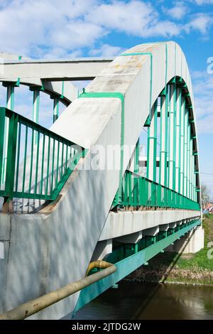 Highway road bridge of modern design Stock Photo