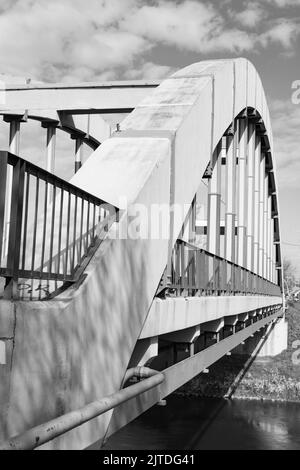Highway road bridge of modern design Stock Photo