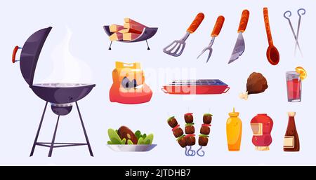 https://l450v.alamy.com/450v/2jtdhb7/barbecue-party-set-with-bbq-grill-roast-meat-sauces-fork-knife-and-spatula-barbeque-cooking-equipment-with-skewers-coal-woodpile-and-cutlery-isolated-on-white-background-vector-cartoon-set-2jtdhb7.jpg