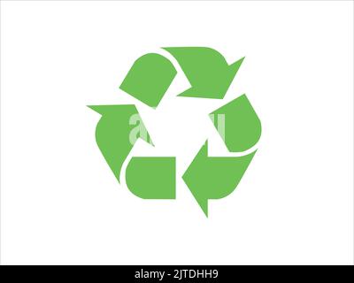 Recycling codes. Recycling symbol on an isolated background. Mobius tape. Special icon for sorting and recycling. Secondary use. Vector illustration f Stock Vector