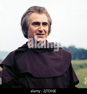 Wallenstein, historische ZDF Verfilmung in 4 Teilen, nach der gleichnamigen Biographie von Golo Mann, Regie: Franz Peter Wirth, Deutschland, 1978, Teil 3: Im Labyrinth, Bild: Karl Michael Vogler als Pater Magni. Wallenstein, historical Film adaptation in 4 parts, based on the biography by Golo Mann, directed by Franz Peter Wirth, Germany, 1978, episode 3: Im Labyrinth, photo: Karl Michael Vogler Stock Photo