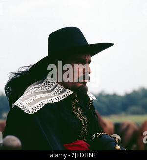 Wallenstein, historische ZDF Verfilmung in 4 Teilen, nach der gleichnamigen Biographie von Golo Mann, Regie: Franz Peter Wirth, Deutschland, 1978, Teil 3: Im Labyrinth, Szene: Rolf Boysen in der Titelrolle. Wallenstein, historical Film adaptation in 4 parts, based on the biography by Golo Mann, directed by Franz Peter Wirth, Germany, 1978, episode 3: Im Labyrinth, scene: Rolf Boysen as Wallenstein Stock Photo