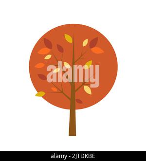 autumn tree vector illustration Stock Vector