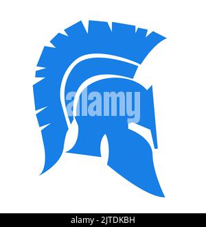 Greek, ancient helmet icon isolated on white Stock Vector