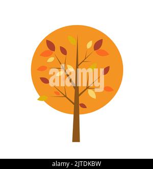 autumn tree vector illustration Stock Vector