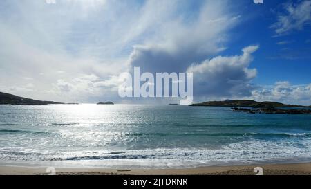 Sky and beach at Derrynane, County Kerry, Ireland - John Gollop Stock Photo