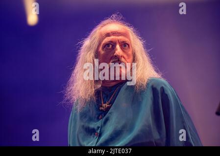 June 26, 2022: Bobby Liebling of Pentagram performs at the Hellfest Open Air festival Stock Photo