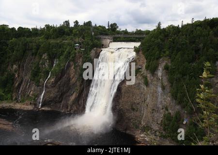 The beautiful falls of Montmorency, Quebec Stock Photo