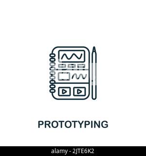 Bug Fix icon. Line simple Web Design icon for templates, web design and infographics Stock Vector