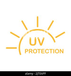 UV radiation icon vector solar ultraviolet light symbol for graphic design, logo, website, social media, mobile app, UI illustration. Stock Vector