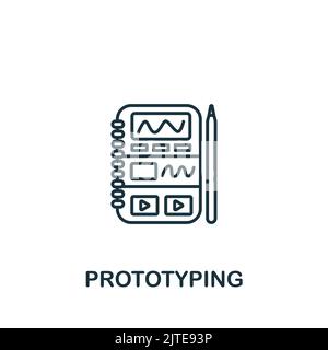 Bug Fix icon. Simple line element web design symbol for templates, web design and infographics.. Stock Vector