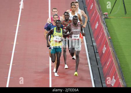 August 01st, 2021 - Tokyo, Japan: Peter Bol of Australia finishes 1st in the Men's 800m Semi-Final 2 at the Tokyo 2020 Olympic Games (Photo: Mickael C Stock Photo