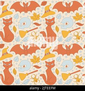 Halloween simple minimalist background with a sparkle. Stock Vector