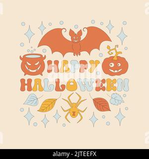 Halloween simple minimalist background with a sparkle. Stock Vector