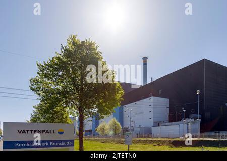 Decommissioned Brunsbüttel nuclear power plant Stock Photo